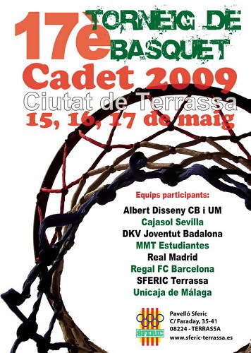 A punto los mejores para disputar el 17º Torneo de Basket CIUDAD DE TERRASSA