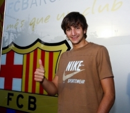 Rubio fue presentado por el Barça con jugosas declaraciones y con la promesa de sacar a la venta la camiseta del club