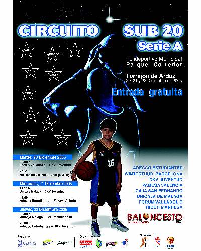 Modificaciones en los horarios de la concentración sub 20 de Torrejón