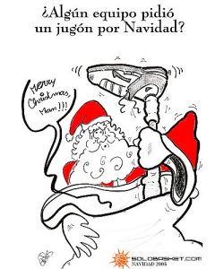 Postal: Felices navidades, feliz baloncesto