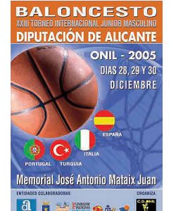 Torneo Internacional de baloncesto en Onil y plantilla selección júnior masculino