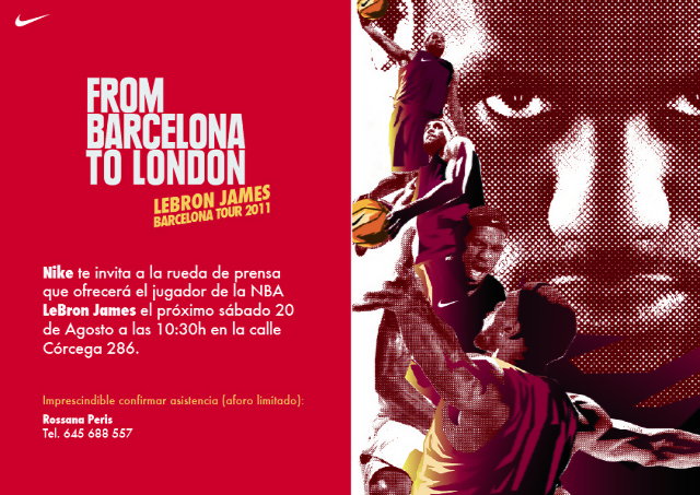 LeBron James llega a Barcelona ¿Quieres entrevistarlo?