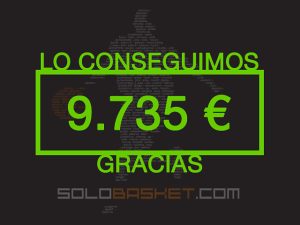 ¡Lo conseguimos! Se recaudan 9.735 euros y en diciembre nace el nuevo Solobasket.com