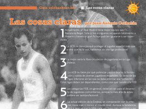 Las cosas claras con Juan Antonio Corbalán: “ACB tiene una actitud demasiado elitista, y tiene una visión muy poco cooperativa con el resto del baloncesto”