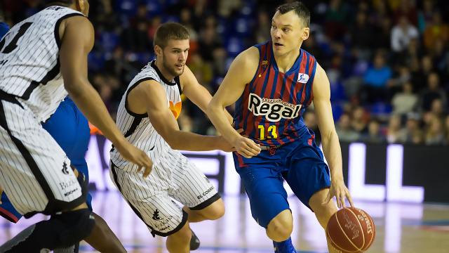 El Palau se rinde a un Jasikevicius que guía al Barça a la victoria ante Bilbao Basket (87-85)