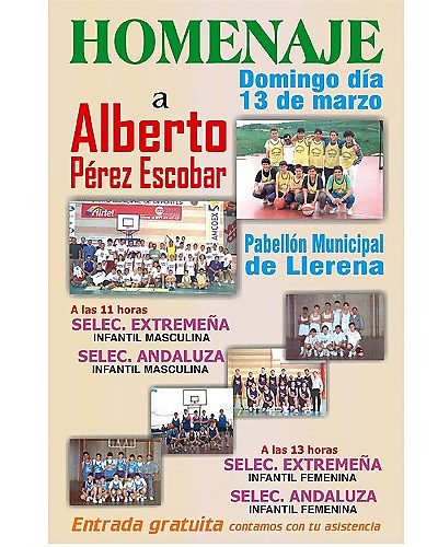 Carta del C.B. Campiña Sur por el homenaje a Alberto Pérez Escobar