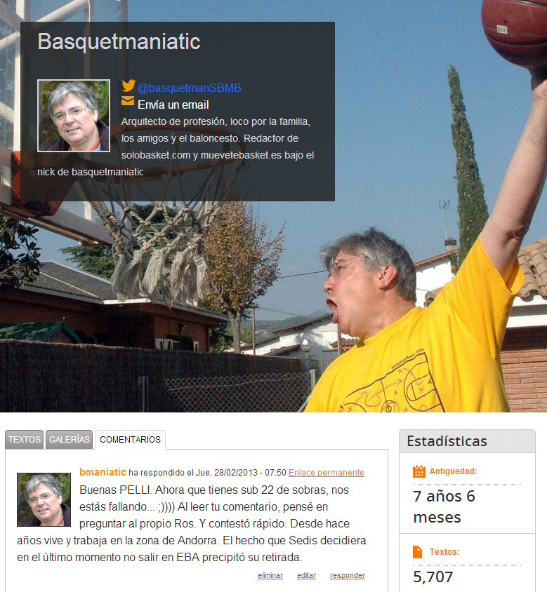 Perfiles tuneados: Confecciona tu perfil en Solobasket, se acerca un concurso