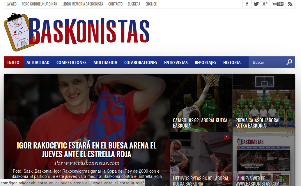 Estrenada la nueva web de “Baskonistas”