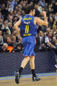 Oleson le da la victoria al Barça en la noche homenaje a Navarro