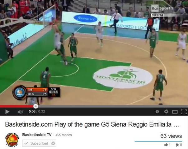 VÍDEO: Tomas Ress (Siena) protagoniza uno de los mates del año en Europa