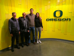 Maite Cazorla de visita en la que será su nueva casa: Oregon Ducks (NCAA)