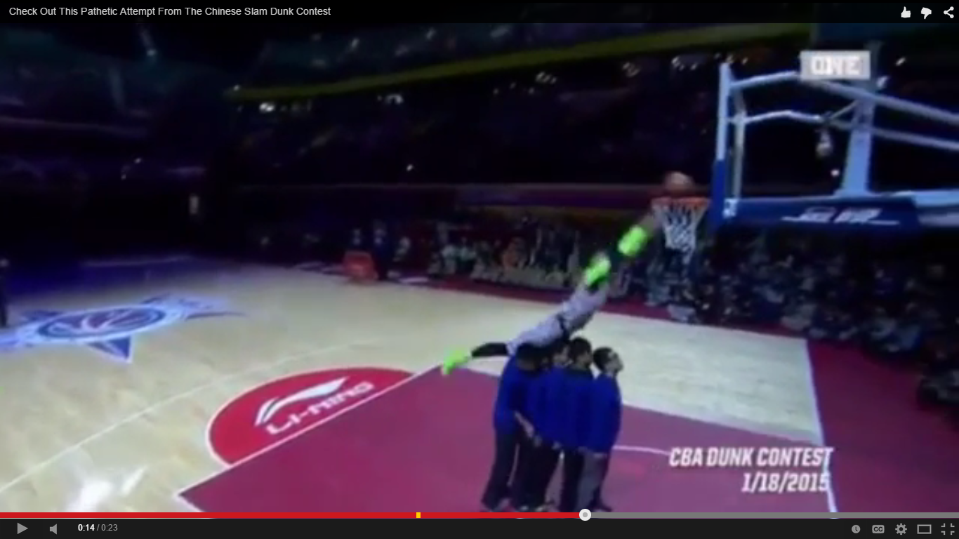 CBA China: Intenta un mate sobre cinco personas… con resultado desastroso