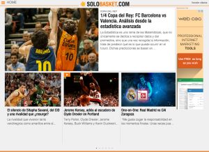 Solobasket.com, ya adaptado para móvil y tablets