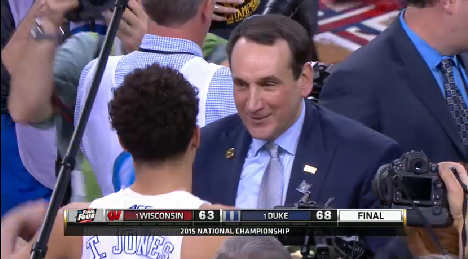 Coach-K hace historia consiguiendo el quinto título para Duke ante Wisconsin (68-63)