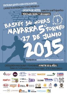 Torneo de Baloncesto : Basket 14 horas Navarra 2015