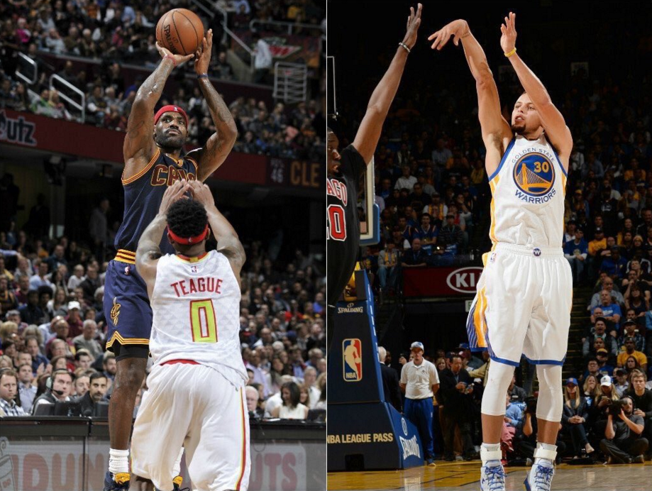 Sin sorpresas: LeBron y Curry, los mejores de la semana
