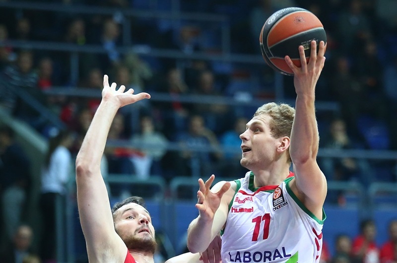 Una nefasta segunda parte condena a Laboral Kutxa ante el Cedevita de un gran Pullen