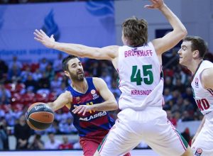 El Lokomotiv Kuban vence en un partido de lucha a un FC Barcelona Lassa helado (78-74)