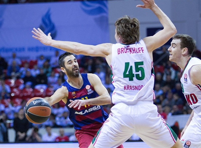 El Lokomotiv Kuban vence en un partido de lucha a un FC Barcelona Lassa helado (78-74)