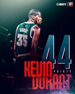 Kevin Durant (44+14) y Dirk Nowitzki conquistan las mecas de la NBA