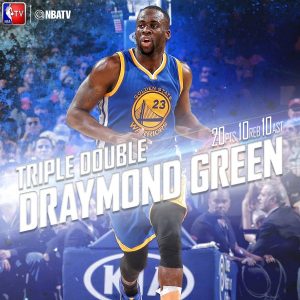 Draymond Green suma su 9º triple-doble en el MSG e iguala el récord de Tom Gola
