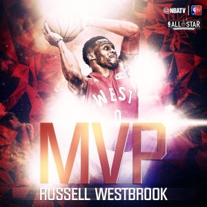 El Oeste le regala la última victoria a Kobe (173-196); Westbrook, MVP “back to back”