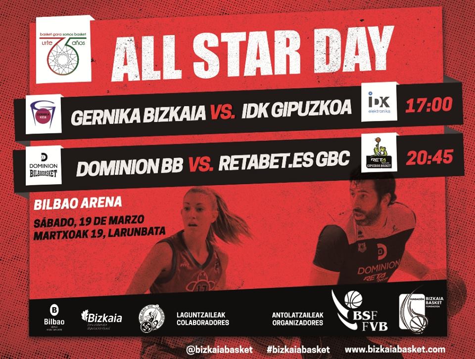 Sesión doble Gernika-Bilbao Basket en el 75 aniversario de la Federación de Bizkaia