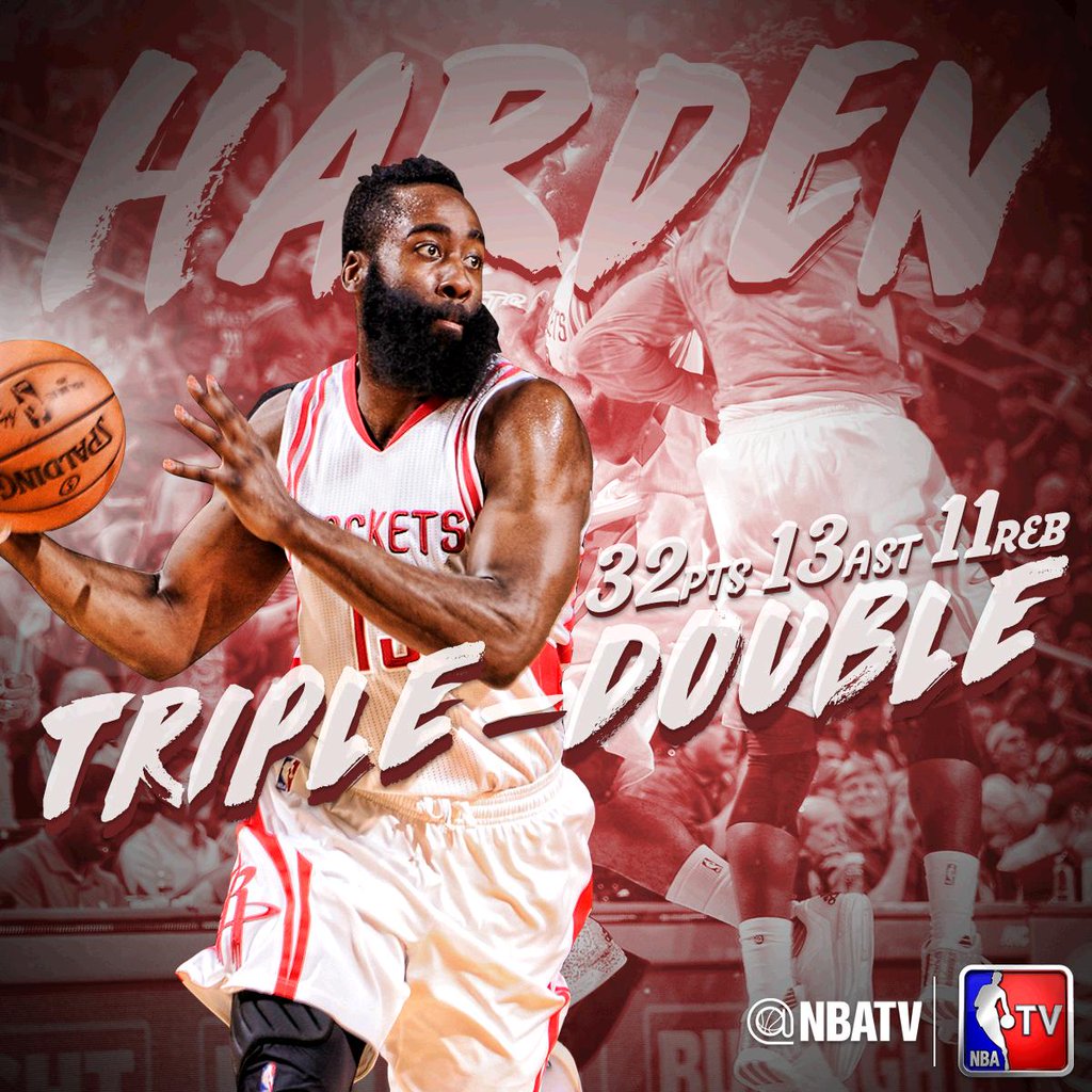 Triple-doble de Harden resucita a Houston; Warriors, récord de temporada con 938 triples