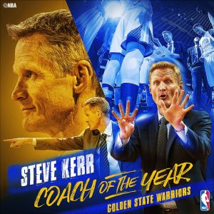 Steve Kerr, entrenador del año de la NBA