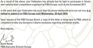 FIBA deja a España y otras 13 selecciones fuera del Eurobasket en su guerra con Euroliga