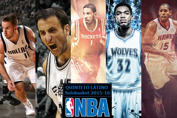 Sabor dominicano en el Quinteto Latino Solobasket de la temporada NBA