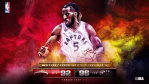 Los Raptors igualan la serie: segunda OT en dos partidos y exhibición de Carroll