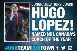 Hugo López, elegido entrenador del año en la NBL canadiense