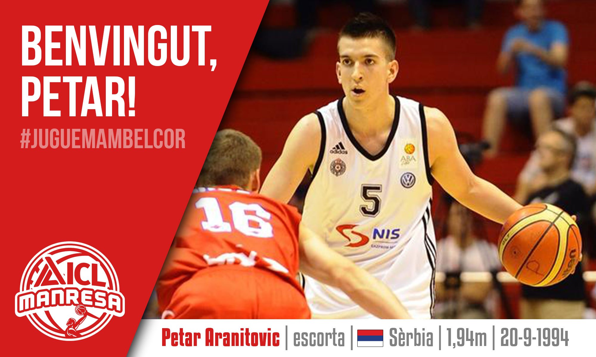 Petar Aranitovic, primer fichaje del ICL Manresa