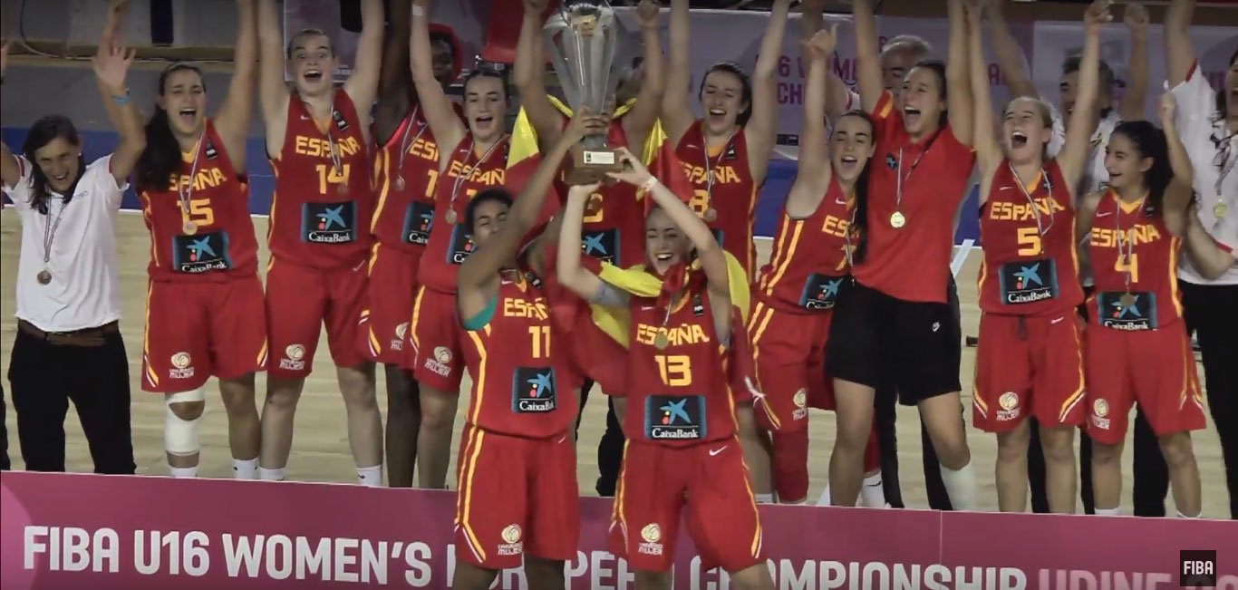 #U16F ¡Campeonas! España se lleva el oro (48-64); Lacorzana, en el quinteto ideal