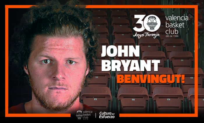 John Bryant se desvincula del Bayern y jugará en Valencia Basket