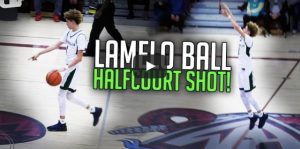 LaMelo Ball, hermano de la estrella de UCLA, Lonzo, anota así desde medio campo (VIDEO)