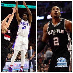 Joel Embiid y Kawhi Leonard, nombrados jugadores de la semana