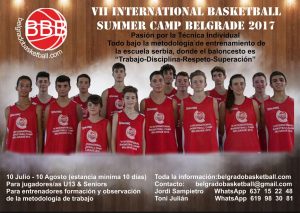 International Summer Camp de Belgrado, bajo metodología de trabajo de la escuela serbia