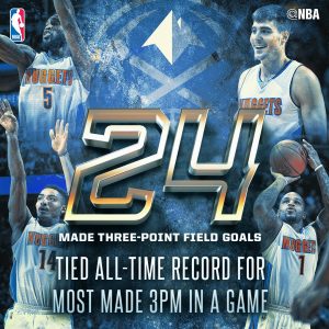 Juancho Hernangómez se sale en el record triplista de Nuggets. Gasol roza el triple-doble