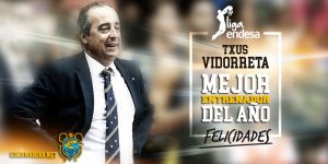 Txus Vidorreta suma un premio más: Mejor Entrenador de la Liga Endesa