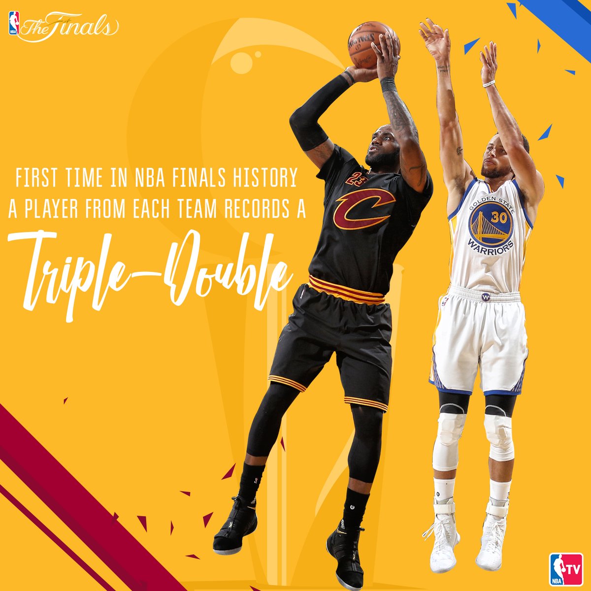 Durant marca la diferencia para Warriors; Curry y LeBron, históricos (132-113)