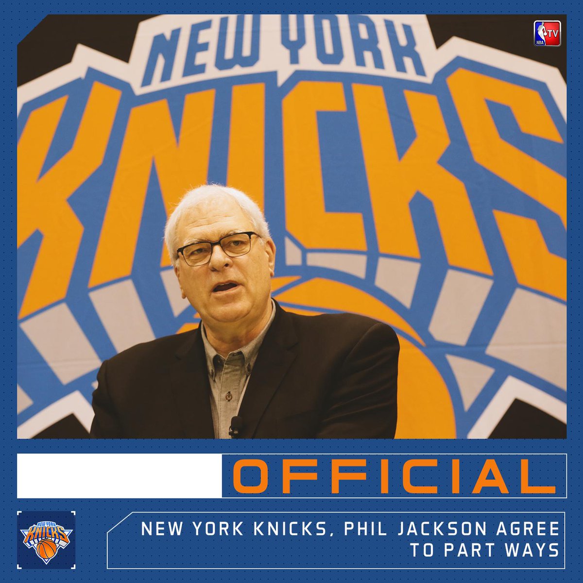 Phil Jackson es destituido como ‘President of Basketball Operations’ de los Knicks