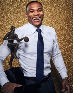 Russell Westbrook (MVP), el gran protagonista de la primera edición de los NBA Awards