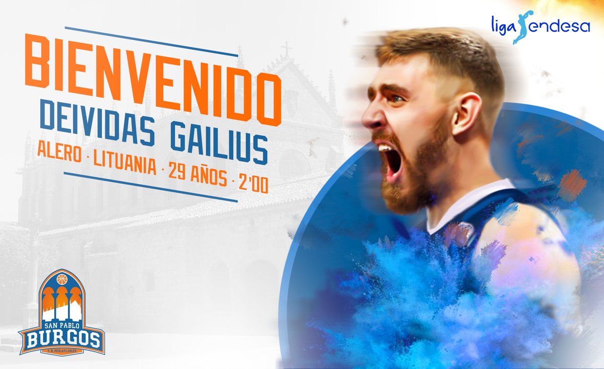 San Pablo Burgos ficha al internacional lituano Deividas Gailius