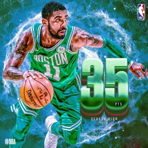 Irving lidera a unos Celtics en racha; Durant y los Warriors, al alza