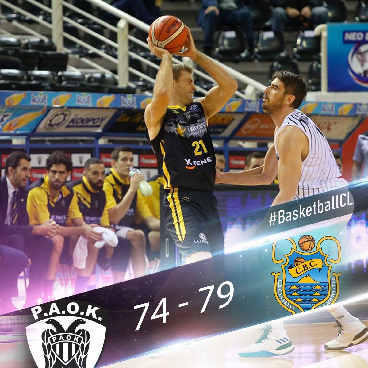 Sufrido y emocionante triunfo del Iberostar Tenerife en tierras griegas