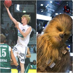 Joonas Suotamo, ex compañero del azulgrana Petteri Koponen, Chewbacca en Star Wars