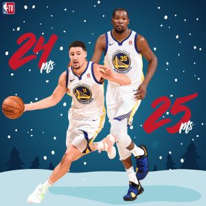 Durant lidera a los Warriors ante Cavs; Celtics caen ante los Wizards de Wall