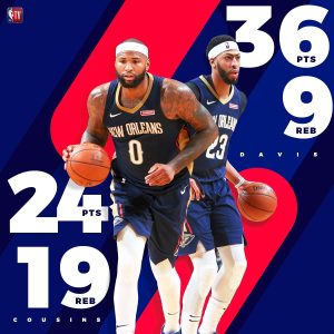 Pacers remontan a los Cavs; Davis, regreso demoledor; Beal&Wall, imparables